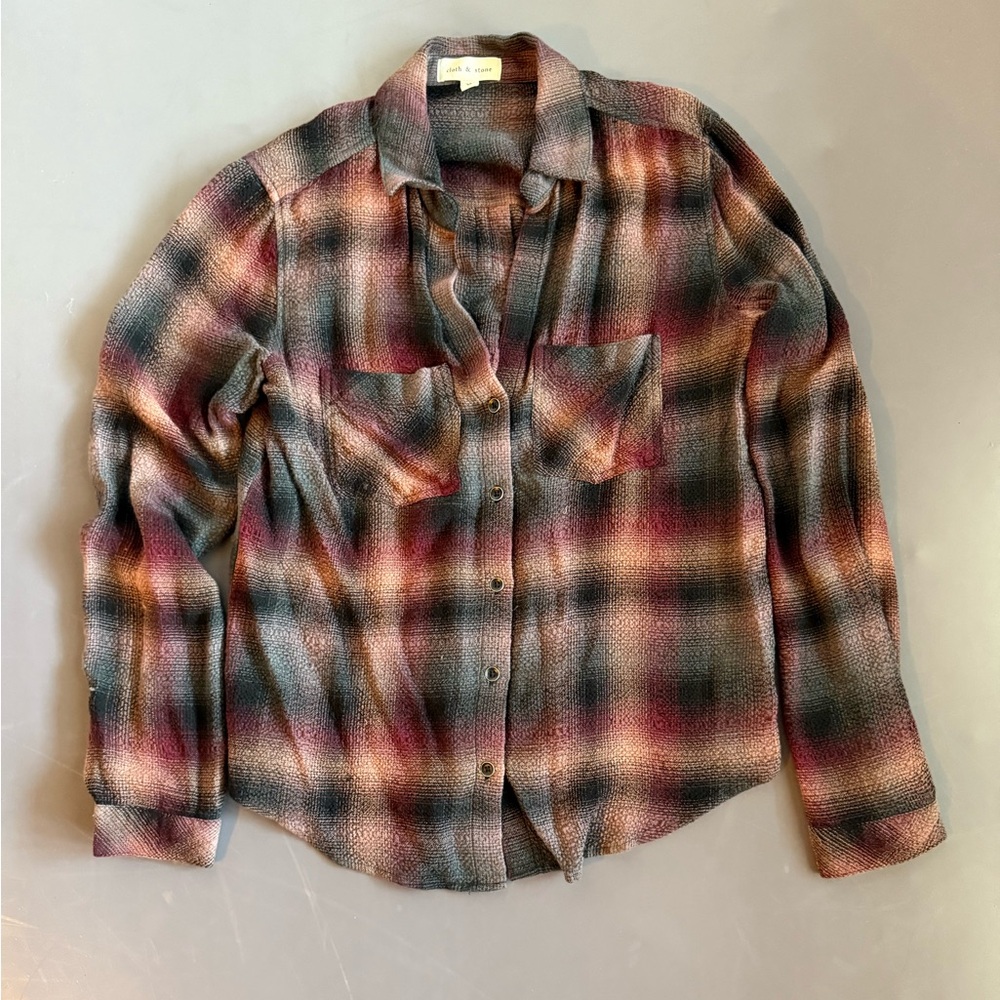Evereve Cloth & Stone Multicolor Textured Shirt